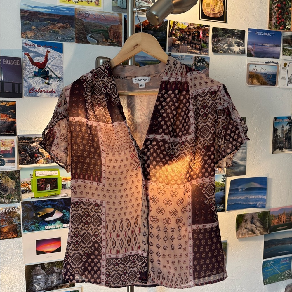 Calvin Klein Multicolor Patterned Blouse